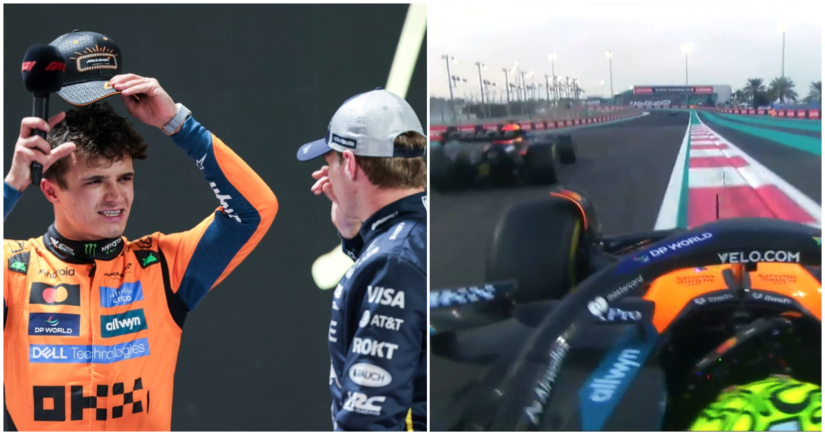 Norris y Verstappen en FP2 de GP de Abu Dhabi en F1