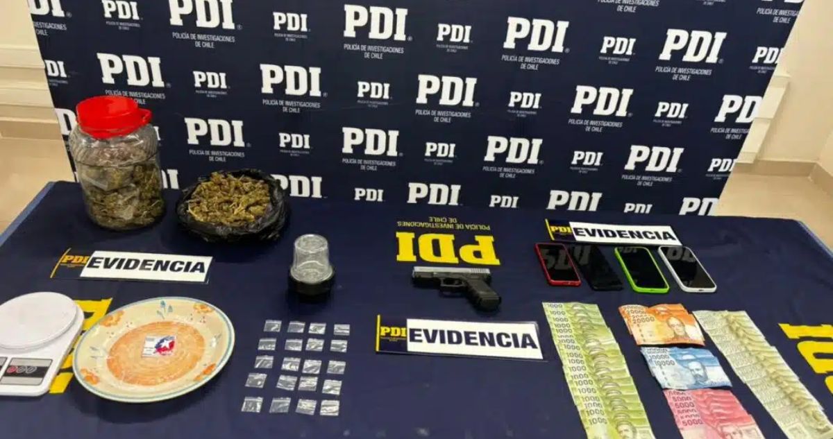 Detienen a 2 extranjeros en Calama tras amenaza a trabajadora: operativo halló un arma y droga