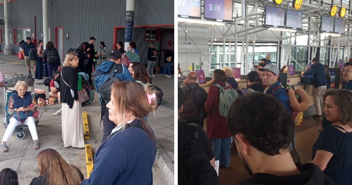 Casi 200 pasajeros de Sky quedaron varados en Santiago tras llegar de Brasil: iban hacia Concepción