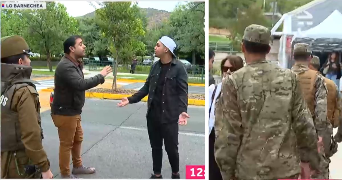 “Se agarraron a puñetazos”: captan discusión fuera de local de votación tras ser expulsados por FF.AA