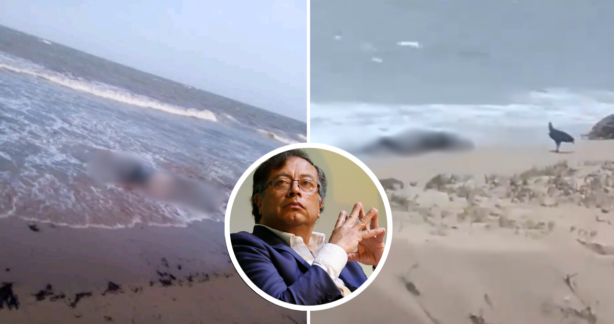 Petro denuncia aparición de cuerpos en playa de Colombia