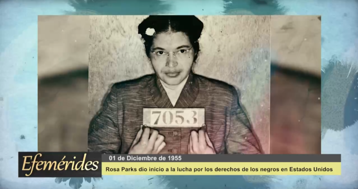 Efemérides: 01 de diciembre de 1955 Rosa Parks dio inicio a la lucha de los negros en Estados Unidos