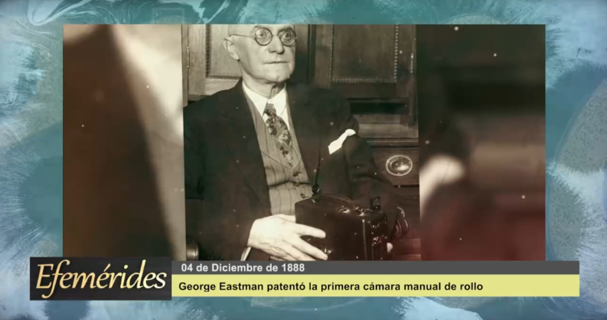 Efemérides: 04 de diciembre de 1888 George Eastman patentó la primera cámara manual de rollo