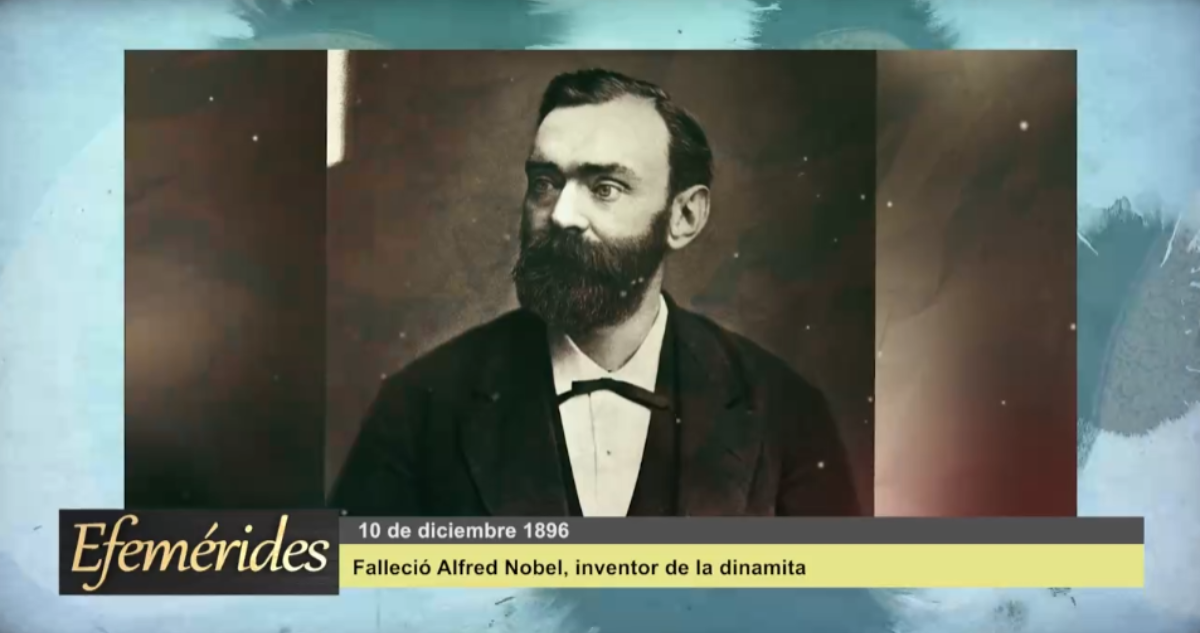 Efemérides: 10 de diciembre de 1896 Falleció Alfred Nobel, inventor de la dinamita