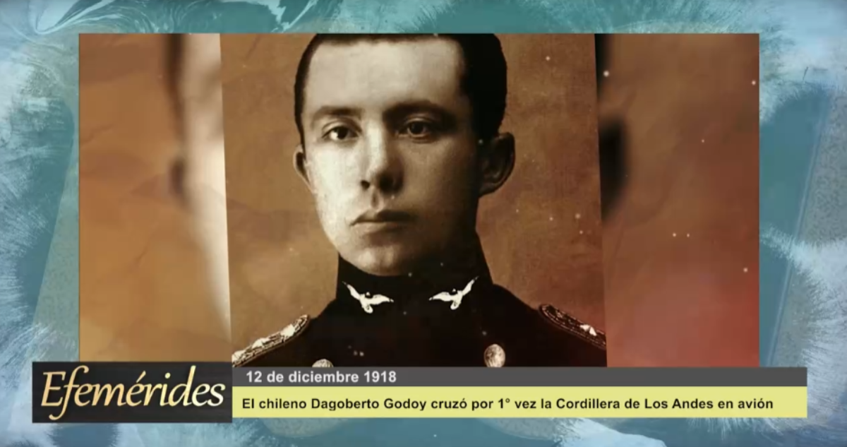 Efemérides: 12 de diciembre 1918 Un chileno cruzó por primera vez la Cordillera de Los Andes en avión