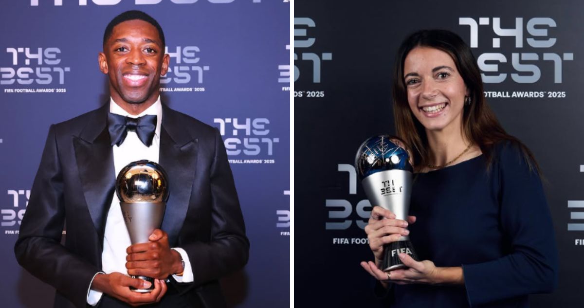 Ousmane Dembelé y Aitana Bonmatí ganaron los premios The Best.