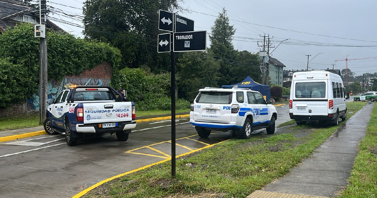 Encuentran cuerpo de un hombre en plena vía pública de Puerto Varas: investigan presunto homicidio