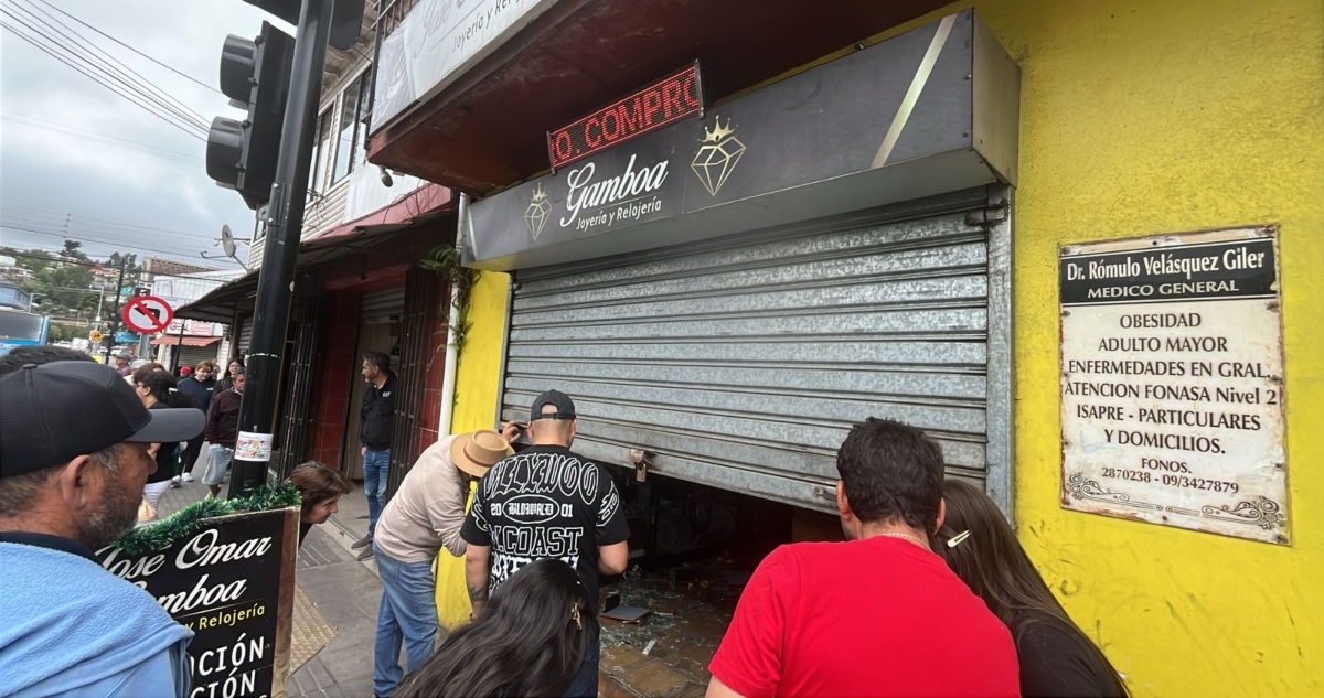 Robo en joyería de Lota