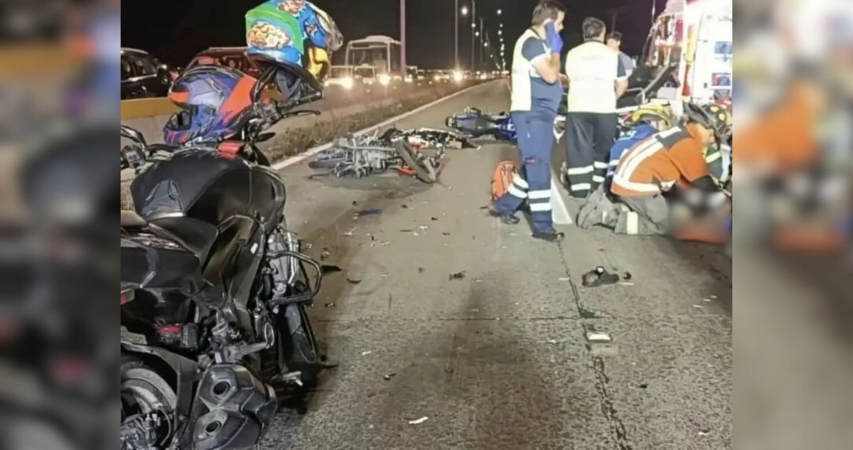 Fatal colisión de motociclistas en Rancagua: una persona fallecida y dos heridos graves