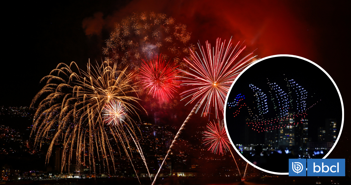 Valparaíso y Viña del Mar se preparan con fuegos artificiales, drones y shows musicales para recibir el Año Nuevo 2026