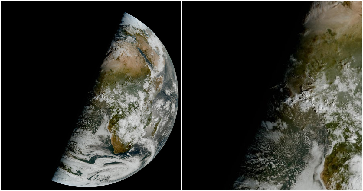 Foto del solsticio desde el espacio