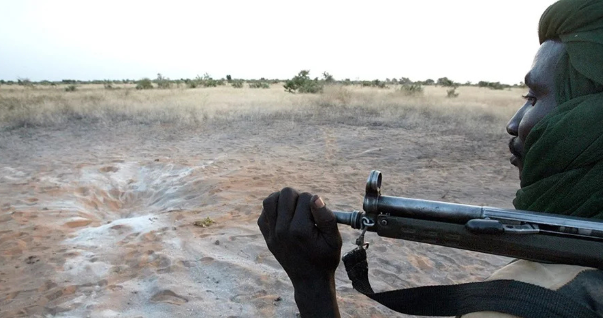 Imagen de archivo de un paramilitar en Sudán
