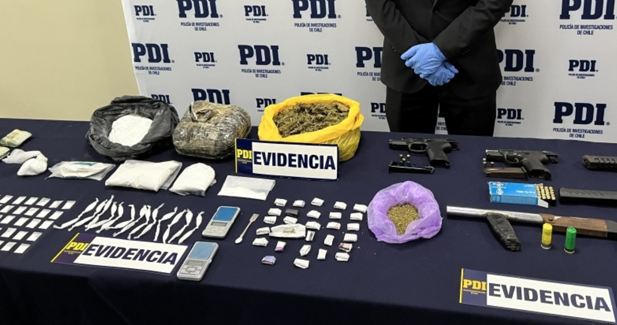 Cae banda dedicada al tráfico de drogas que era liderada por dirigenta vecinal en Temuco