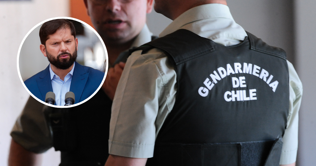 Trabajadores penitenciarios envían carta a Boric rechazando “improvisada” reforma en Gendarmería