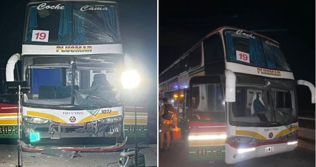 Buses con hinchas de Estudiantes chocaron en Argentina.