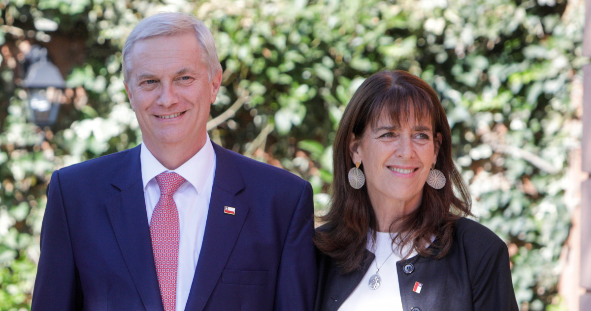 Presidente electo José Antonio Kast, y Primera Dama, Pía Adriasola.