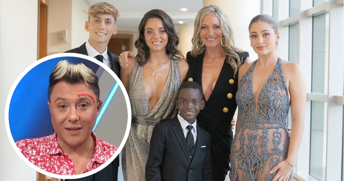 Familia Araneda Vacarezza y en miniatura Sergio Rojas