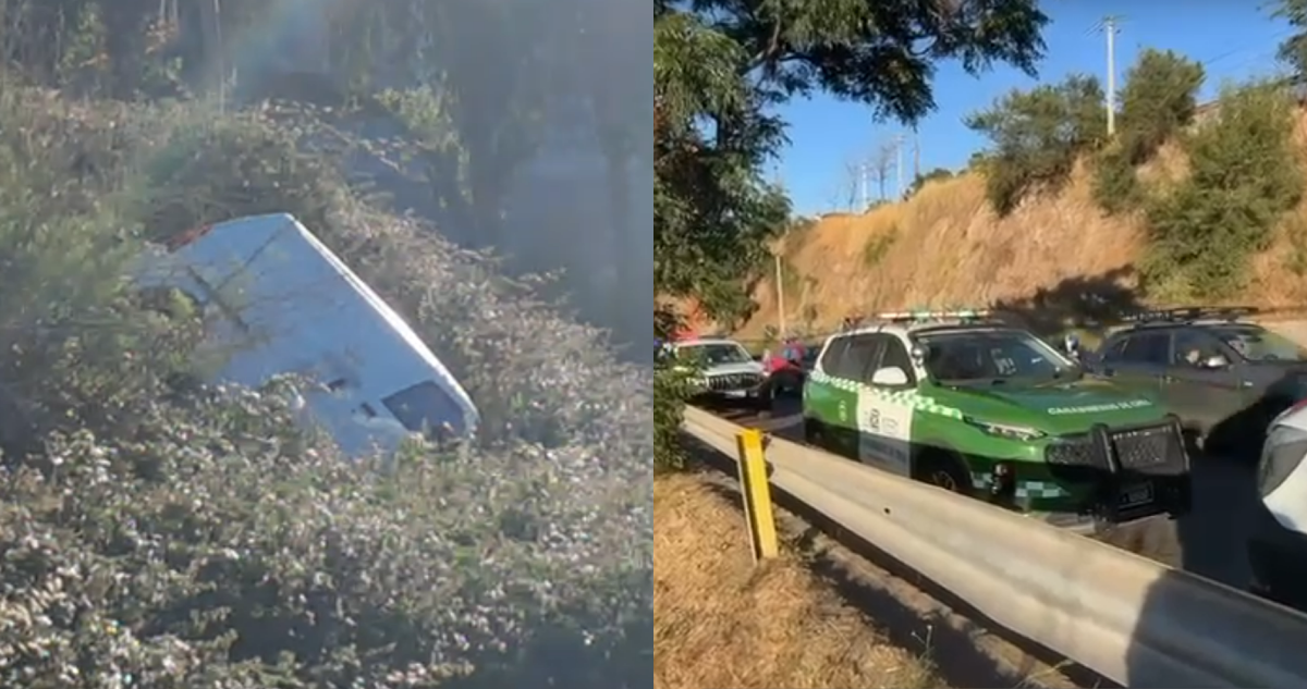 Vehículo cae desde altura a orillas del río Maipo: auto fue abandonado tras accidente