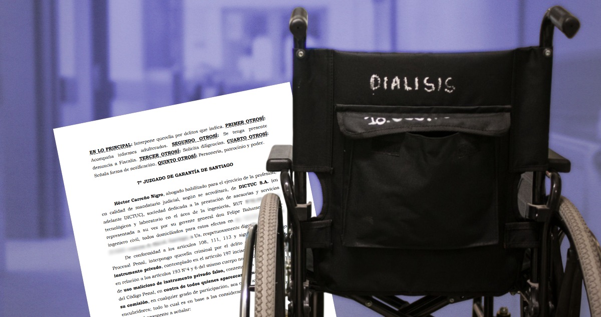 Denuncian a empresa por adulterar informes de calidad del agua utilizada en pacientes de diálisis