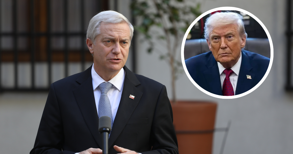 José Antonio Kast y foto de Donald Trump