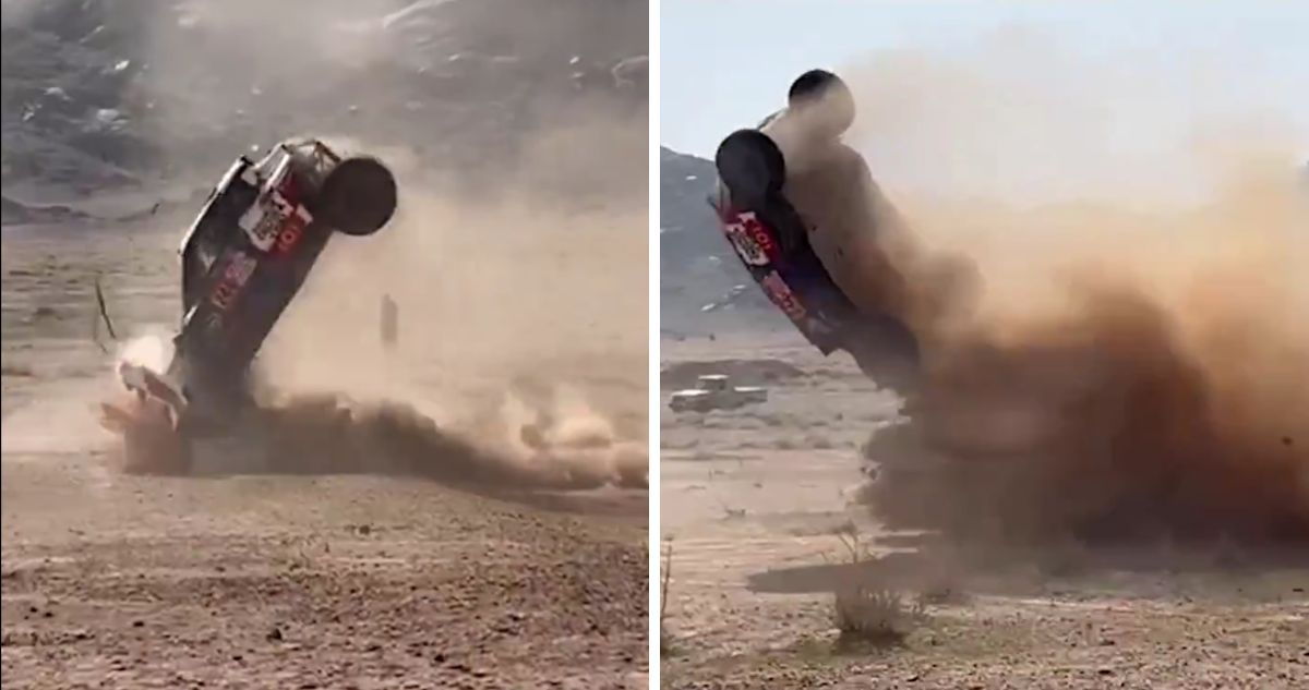 Piloto español protagoniza espectacular accidente en 5ta etapa del Dakar: sale ileso junto a navegante