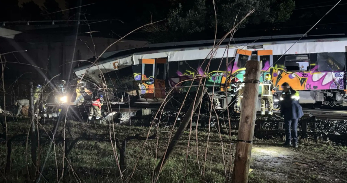 Accidente de trenes en Barcelona