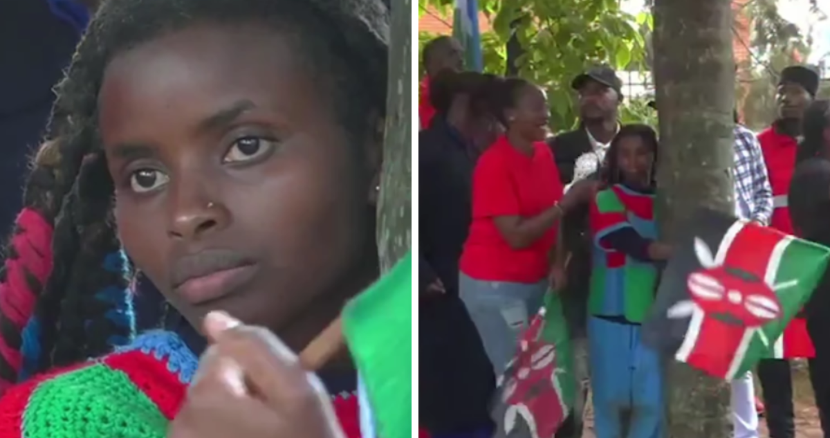 Activista climática de Kenia gana récord Guinness por abrazar un árbol durante 72 horas