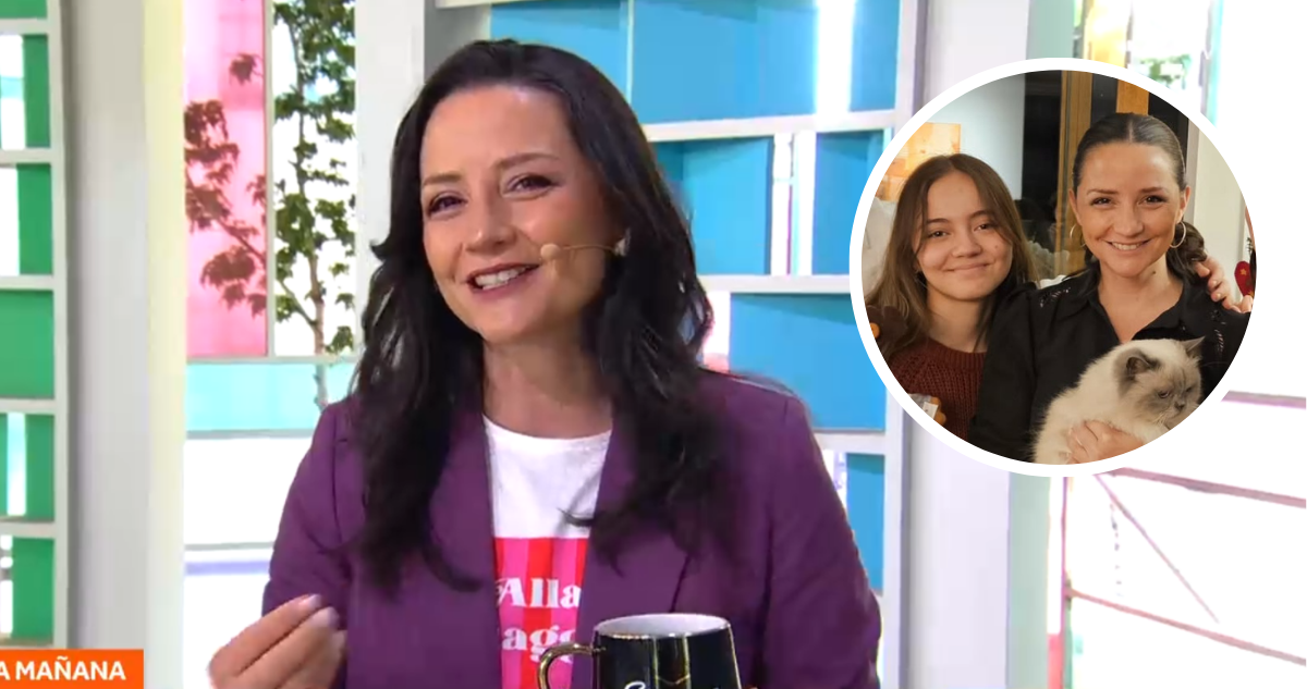 Andrea Arístegui junto a su hija Sofía