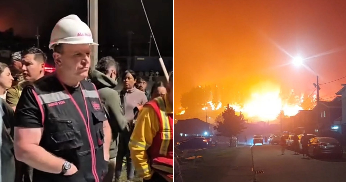 Alcalde de Penco Rodrigo Vera | incendio en Penco