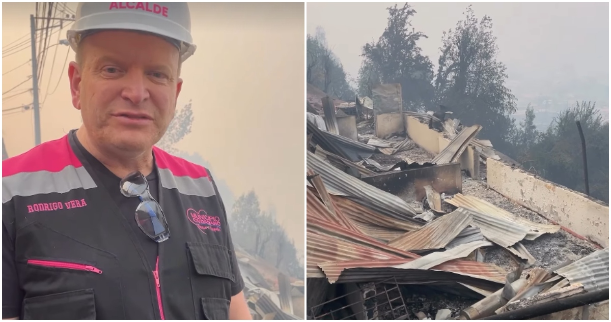 Alcalde de Penco visita Lirquén y dice que comuna saldrá adelante tras destrucción por megaincendio
