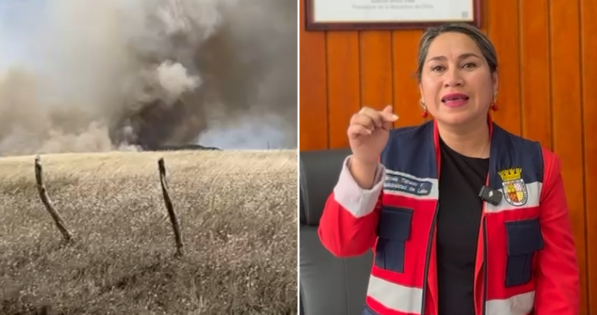Alcaldesa pide ayuda por incendio en Isla Mocha No tenemos Cuerpo de Bomberos ni camiones aljibe