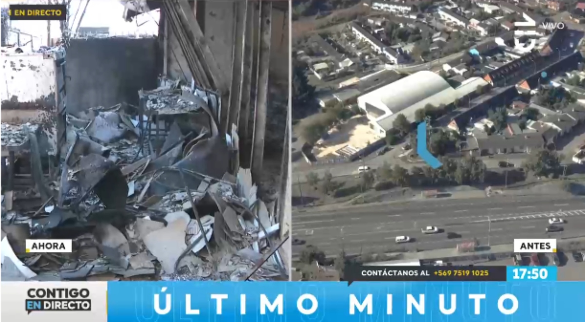 Impactantes imágenes de destrucción total de la Escuela Vipla F584 de Lirquén: "Todo destruido"