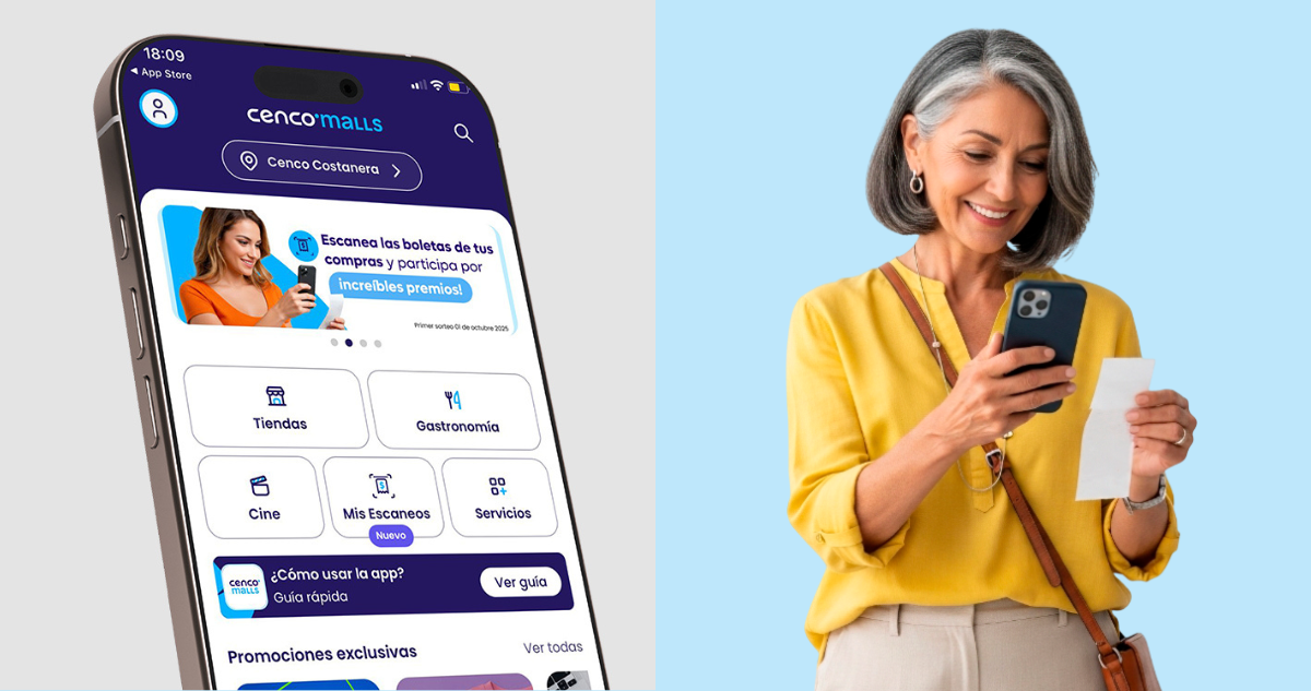 App Cenco Malls suma funcionalidad para acumular Puntos Cencosud y acceder a beneficios exclusivos