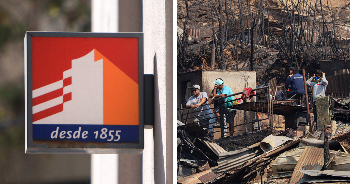 BancoEstado anuncia apoyos para afectados por incendios: incluye postergación de cuotas y dividendos