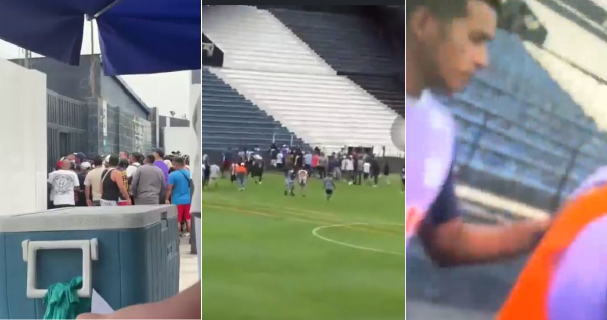 La barra de Alianza Lima ingresó por la fuerza a entrenamiento de su equipo para insultar a los jugadores acusados de abuso sexual: intentaron agredirlos