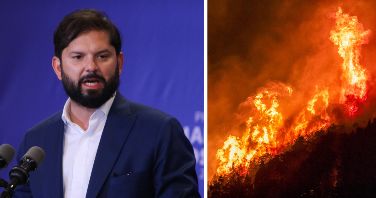 Gabriel Boric Incendios Patagonia