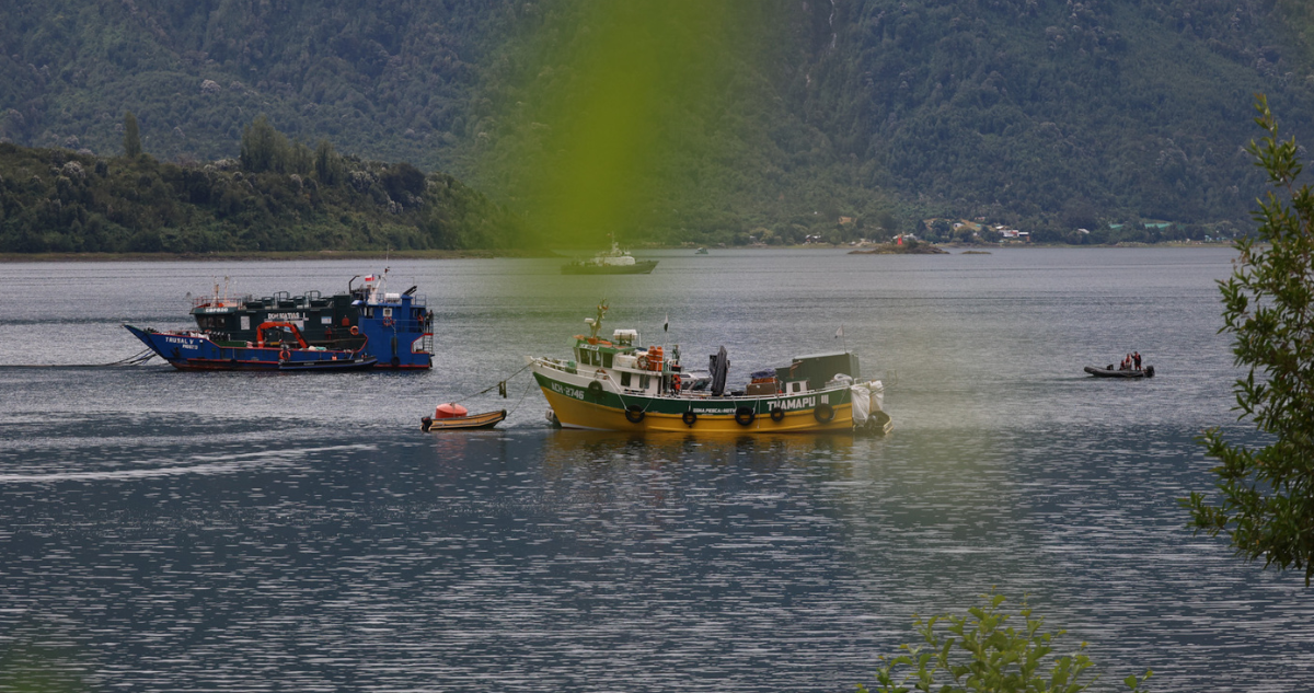 Siguen labores para hallar a 3 desaparecidos tras hundimiento de embarcación en Estuario del Reloncaví