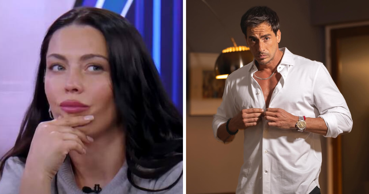 Daniela Aránguiz en ‘Sígueme’ junto a imagen de Camilo Huerta de Instagram