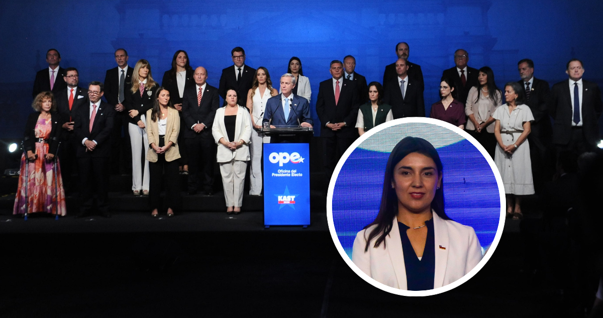 Gabinete de José Antonio Kast. Foto de Judith Marín, ministra de la Mujer.