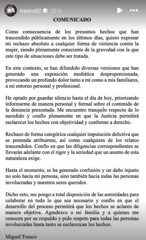 Instagram - Miguel Trauco