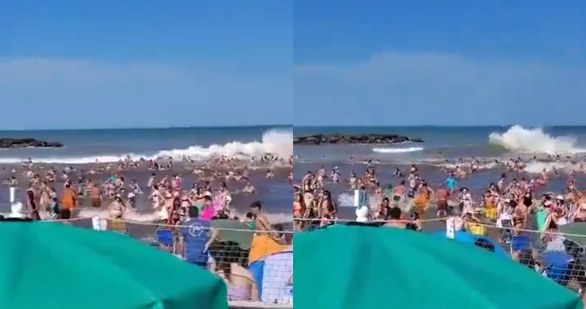 ¿”Mini tsunami” en Argentina? Un muerto y más de 30 heridos tras impacto de ola de 5 metros en playa