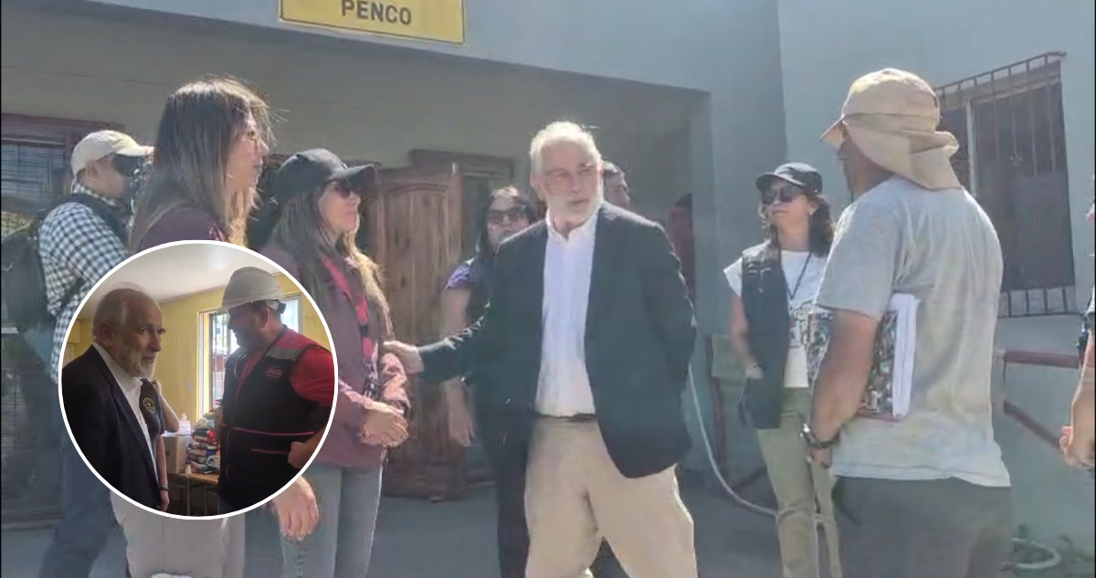 Ministro Montes llega por primera vez al Bío Bío tras incendios: evitó hablar de la reconstrucción