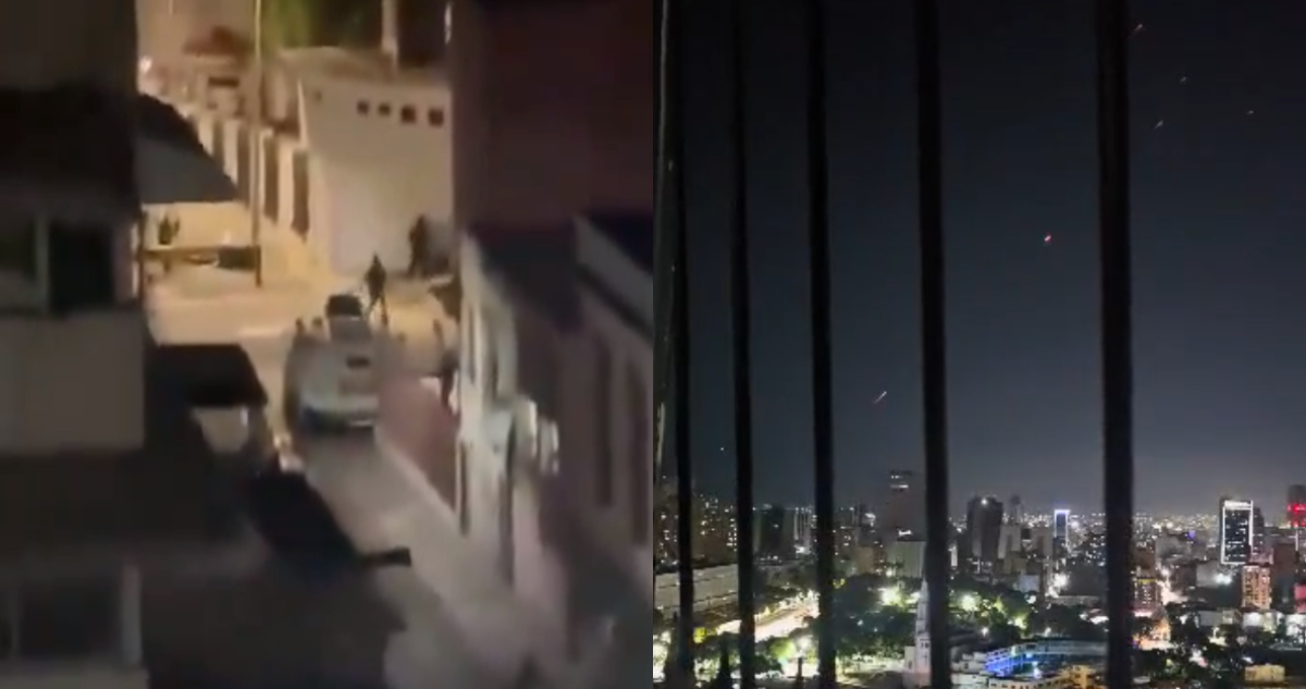 VIDEOS | Reportan disparos y detonaciones cerca del Palacio de Miraflores, Venezuela