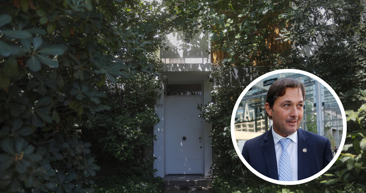 Casa de Allende y foto del fiscal Patricio Cooper