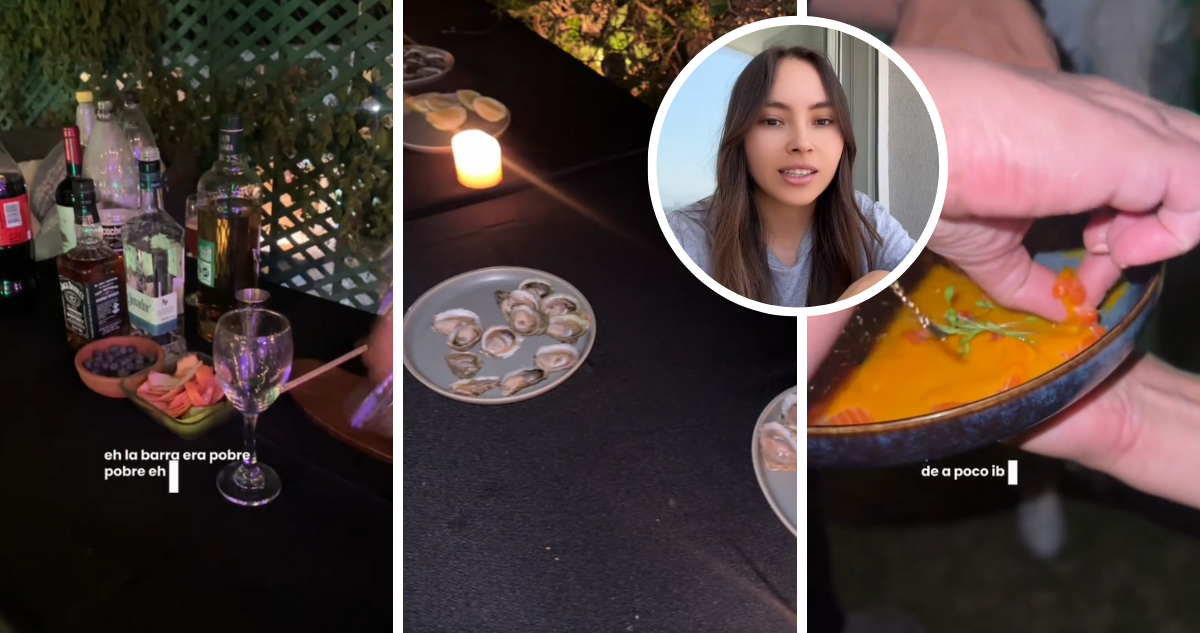 Tiktoker acusa estafa en cena de lujo de Año Nuevo