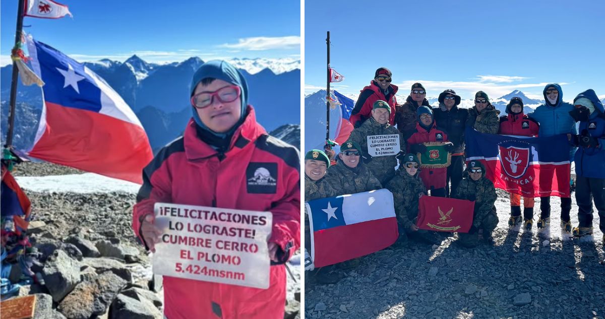 Martín Plaza es la persona con Síndrome de Down que alcanzó la mayor altitud en el mundo.