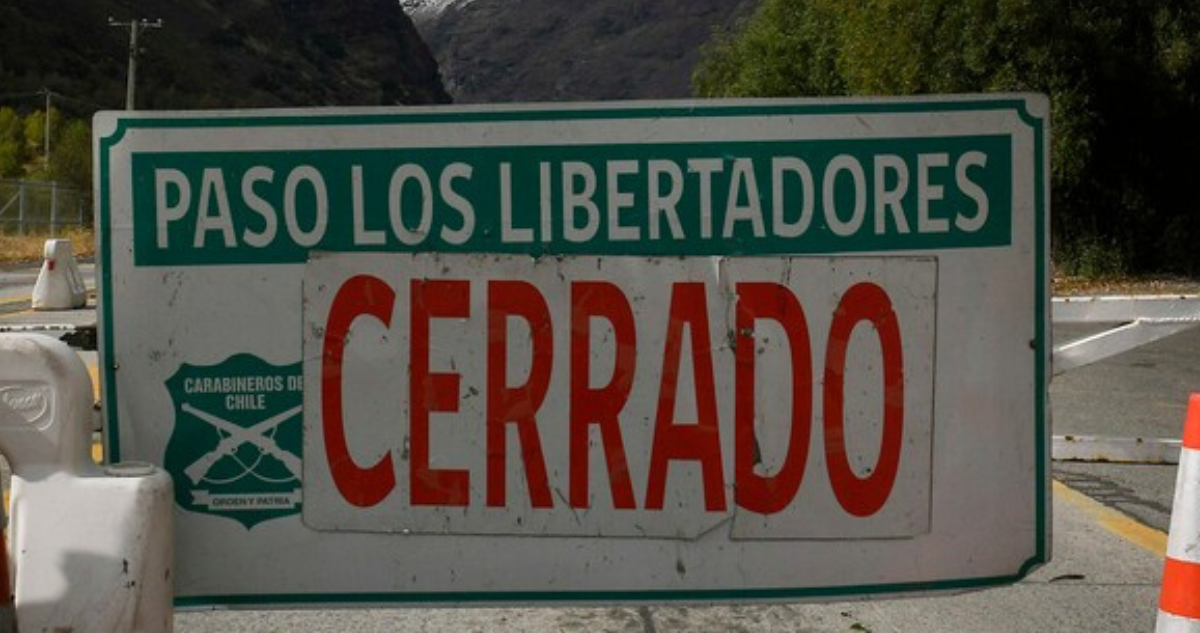 Cierran paso fronterizo Los Libertadores por remoción en masa debido a inestabilidades climáticas