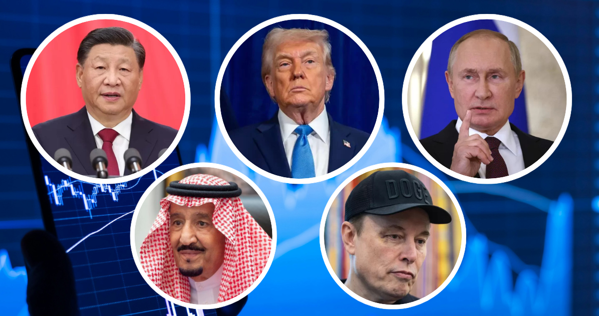 Xi, Trump, Putin, Bin Salman y Musk