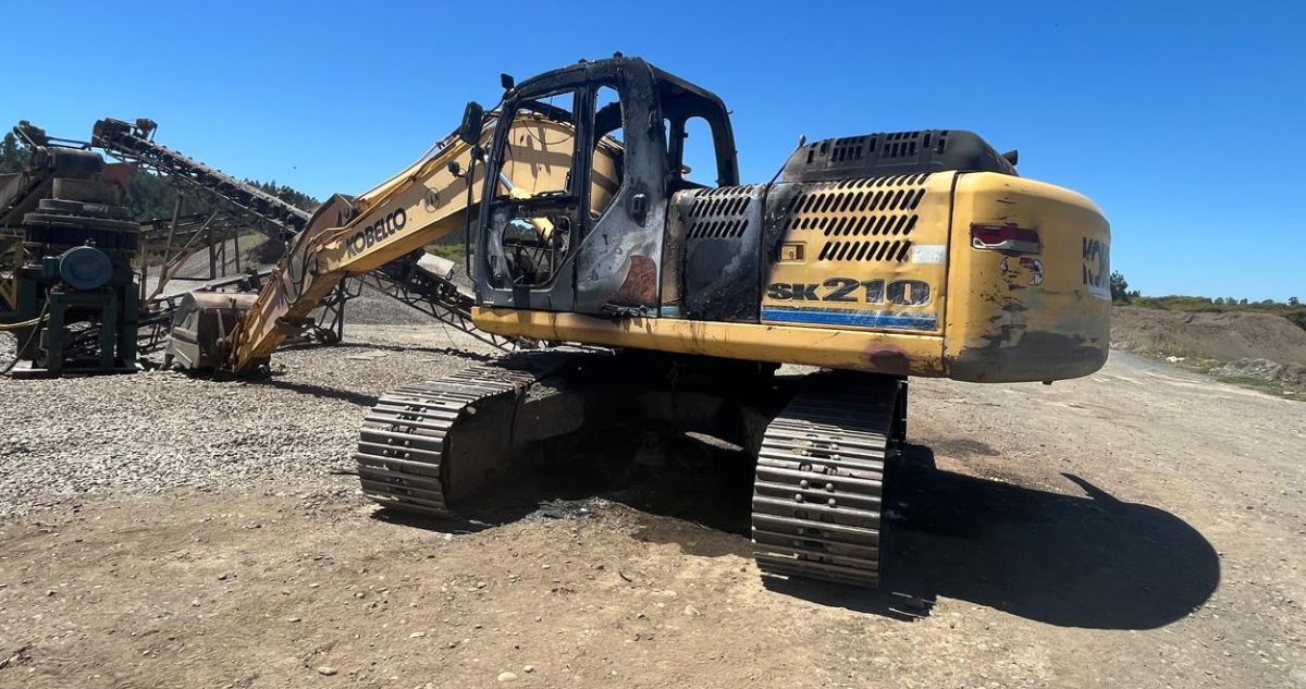 Primer ataque incendiario de 2026 se registra en Nueva Imperial: dos maquinarias afectadas