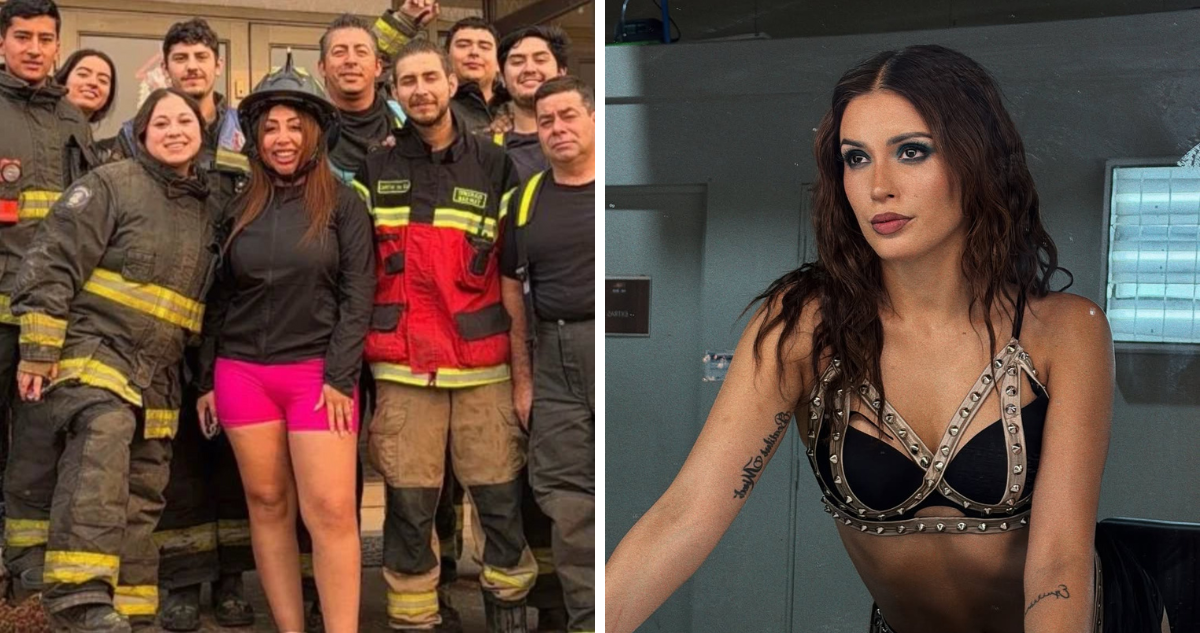 Naya Fácil junto a compañía de Bomberos y Cony Capelli en ‘Fiebre de Baile’